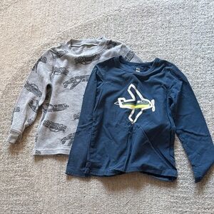 Tea Collection and Carter’s Long Sleeve Shirts - Car and Plane Designs